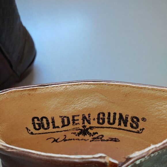 Golden Guns Quilted Cowboy Boots - NEW - Picture 2 of 8